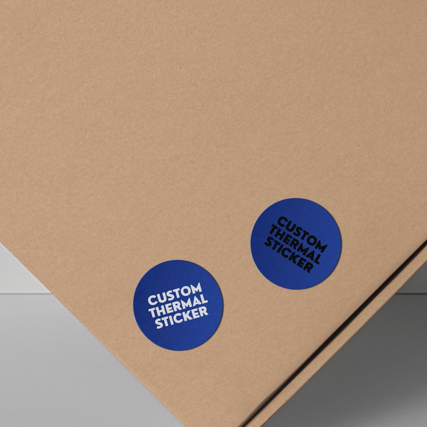 Add a pop of personality to your packaging! These adorable 1-inch Navy Blue circle stickers feature bold black or crisp white printing for your logo or text. Minimum 25, perfect for Etsy & small businesses.