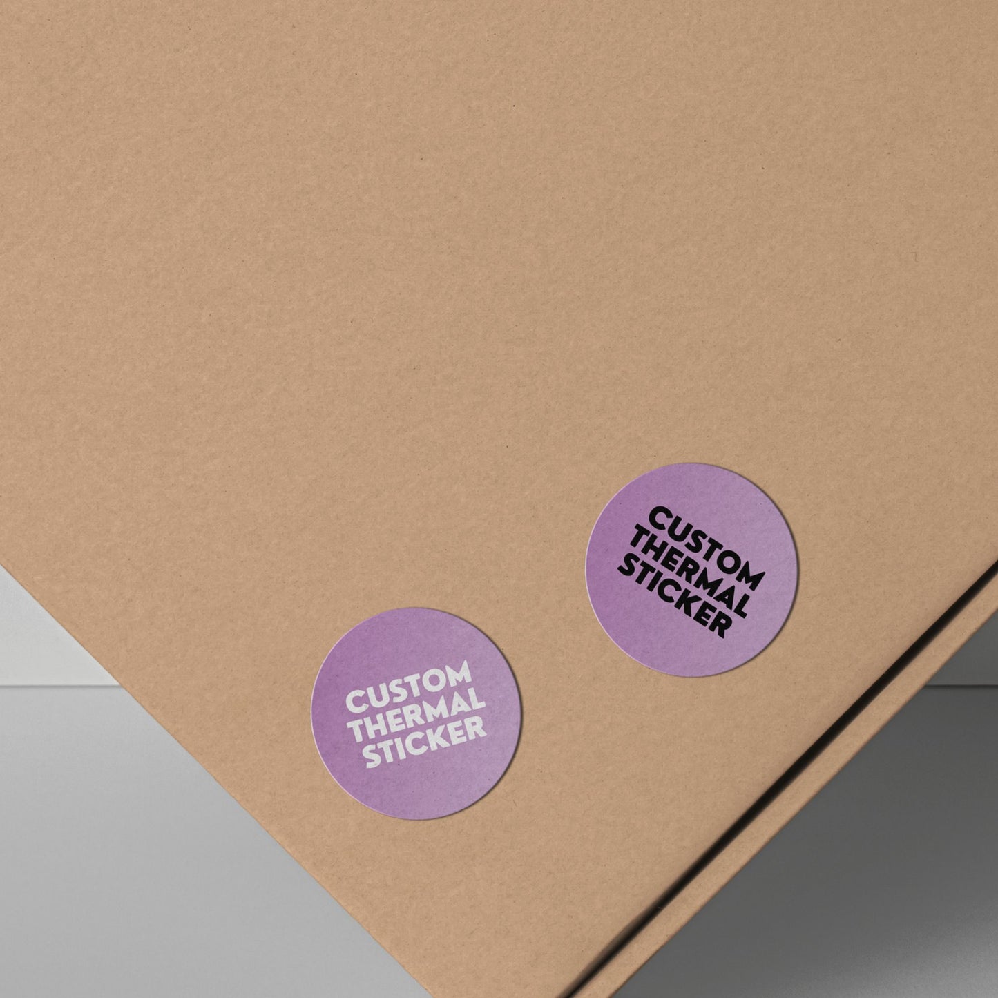Add a pop of personality to your packaging! These adorable 1-inch Light Mauve circle stickers feature bold black or crisp white printing for your logo or text. Minimum 25, perfect for Etsy & small businesses.