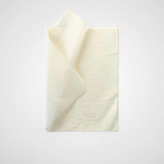 Ivory Cream tissue paper adds a bold pop of color to gift wrapping, crafting, and product packaging. Perfect for small business owners and creatives.