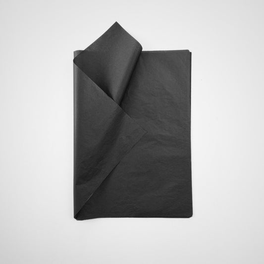True Black tissue paper adds a bold pop of color to gift wrapping, crafting, and product packaging. Perfect for small business owners and creatives.