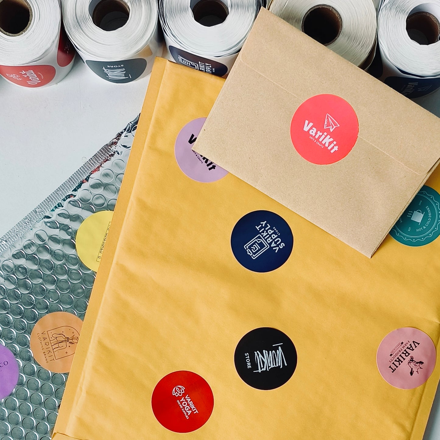 Varikit 2-inch thermal transfer custom-printed labels