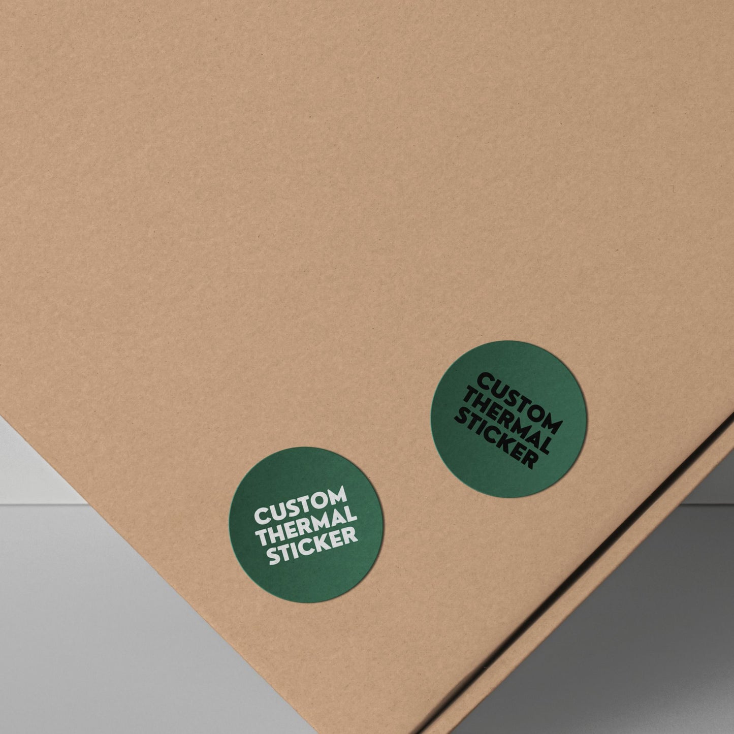 Add a pop of personality to your packaging! These adorable 1-inch Forest Green circle stickers feature bold black or crisp white printing for your logo or text. Minimum 25, perfect for Etsy & small businesses.