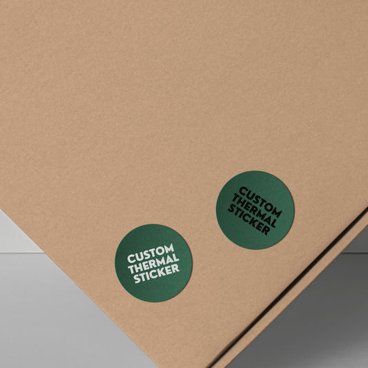 Add a pop of personality to your packaging! These adorable 1-inch Forest Green circle stickers feature bold black or crisp white printing for your logo or text. Minimum 25, perfect for Etsy & small businesses.