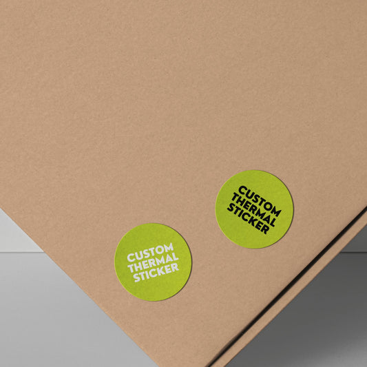 Add a pop of personality to your packaging! These adorable 1-inch Lime Zest custom circle stickers feature bold black or crisp white printing for your logo or text. Minimum 25, perfect for Etsy & small businesses.