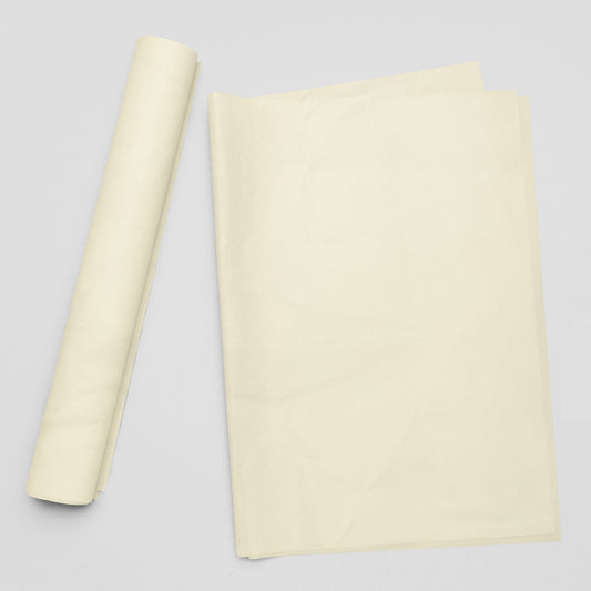 Ivory Cream tissue paper adds a bold pop of color to gift wrapping, crafting, and product packaging. Perfect for small business owners and creatives.