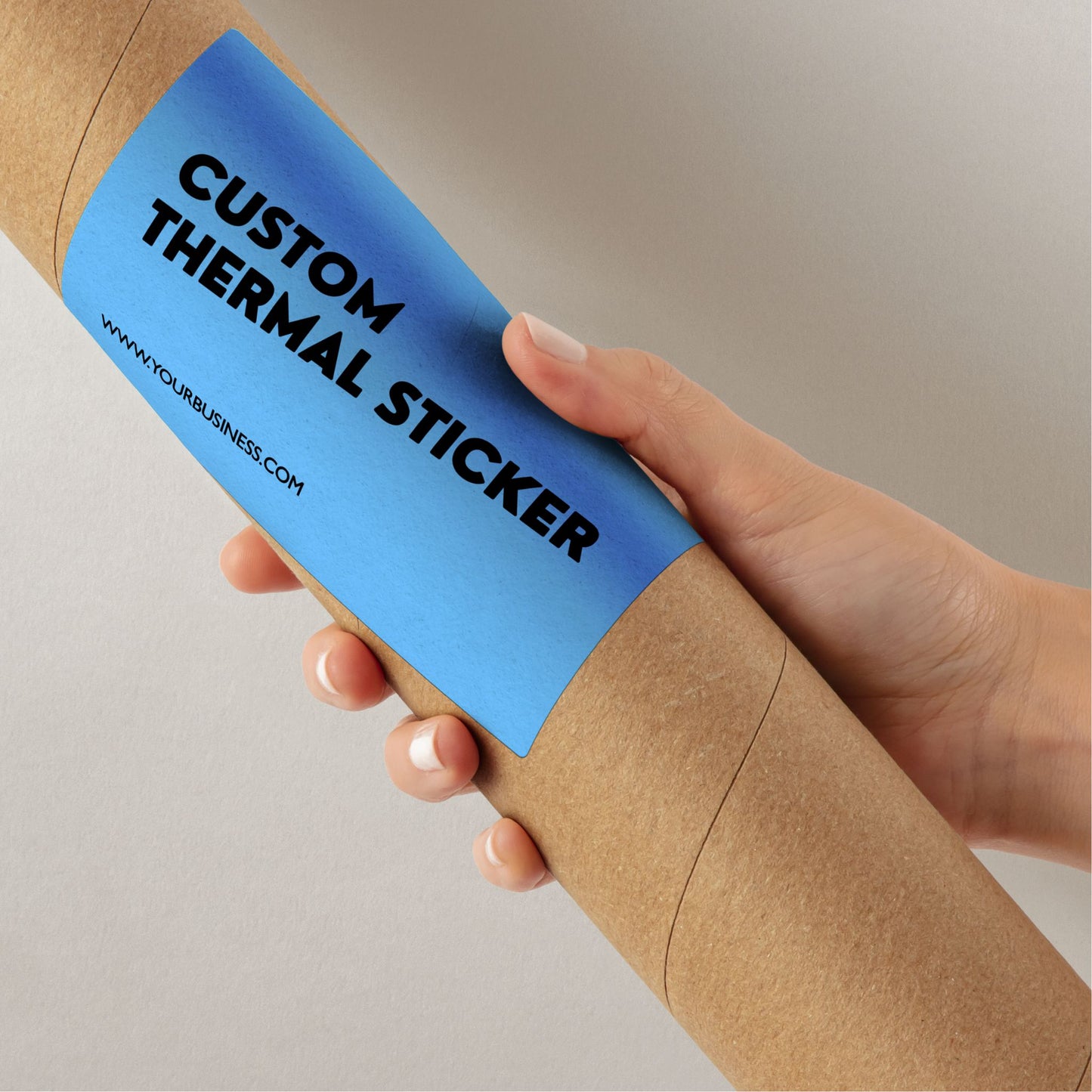 Ditch bland boxes! These vibrant 4x6 inch Teal Blue thermal stickers add instant personality to your packaging. Affordable & inkless, minimum 25. Great alternative to packing tape for Etsy, crafts & more.
