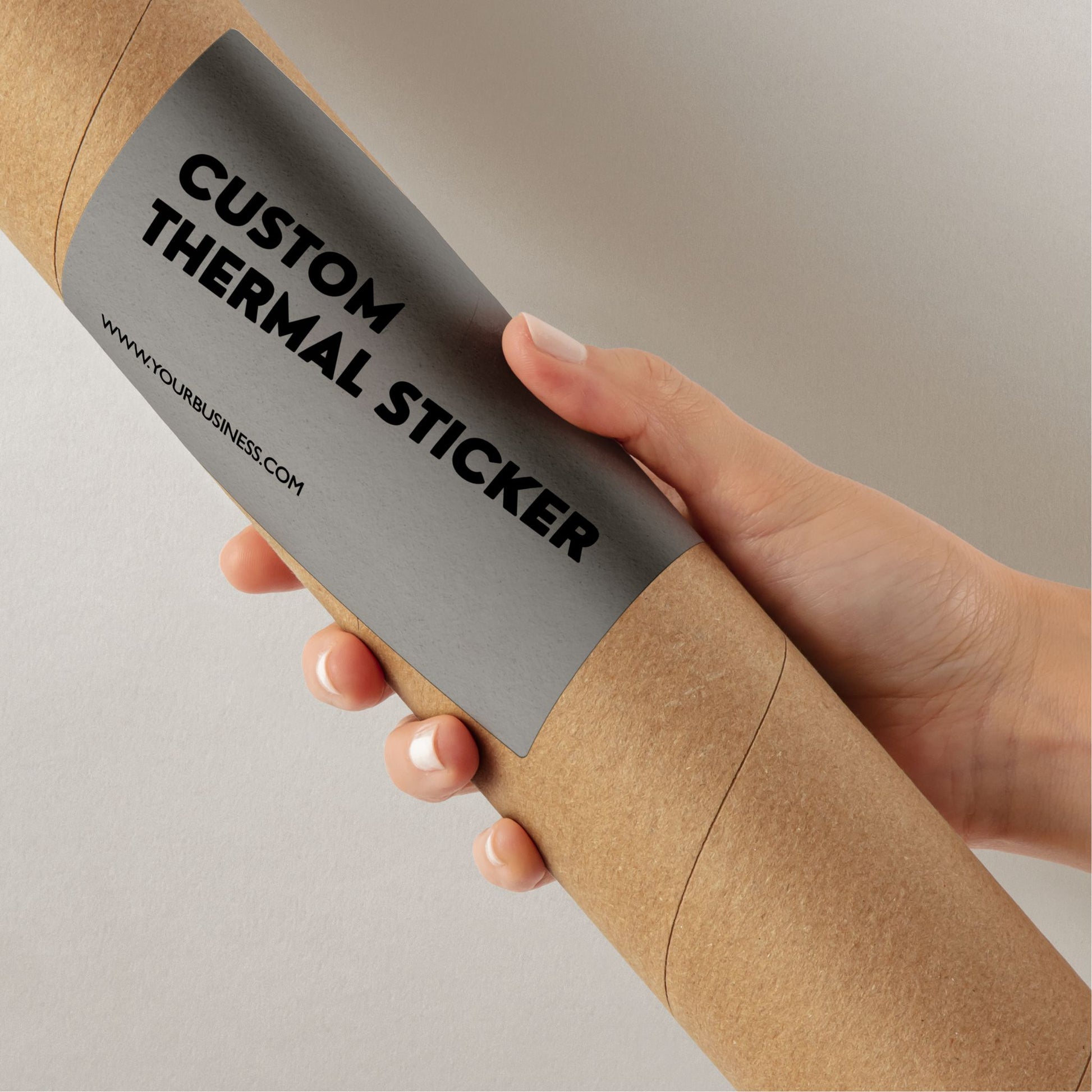 Ditch bland boxes! These vibrant 4x6 inch Ash Gray thermal stickers add instant personality to your packaging. Affordable & inkless, minimum 25. Great alternative to packing tape for Etsy, crafts & more.