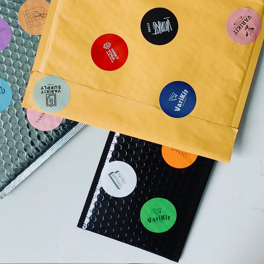 Varikit custom-printed 2-inch circle thermal transfer labels